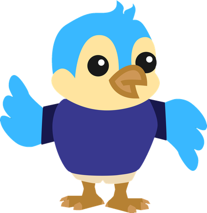 Nestie, the GuideNest blue jay
